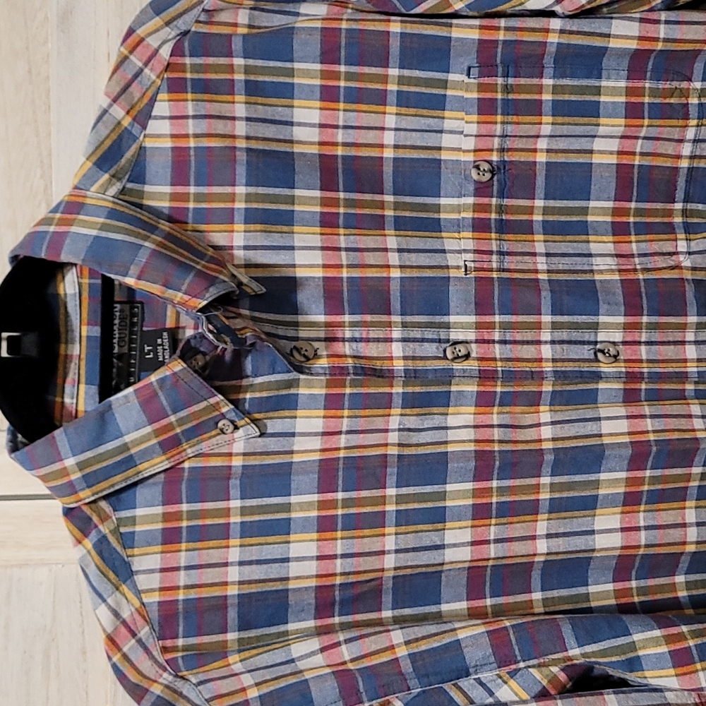 Canyon Guide Outfitters Button Down Short Sleeve Shirt, Men's Large Tall